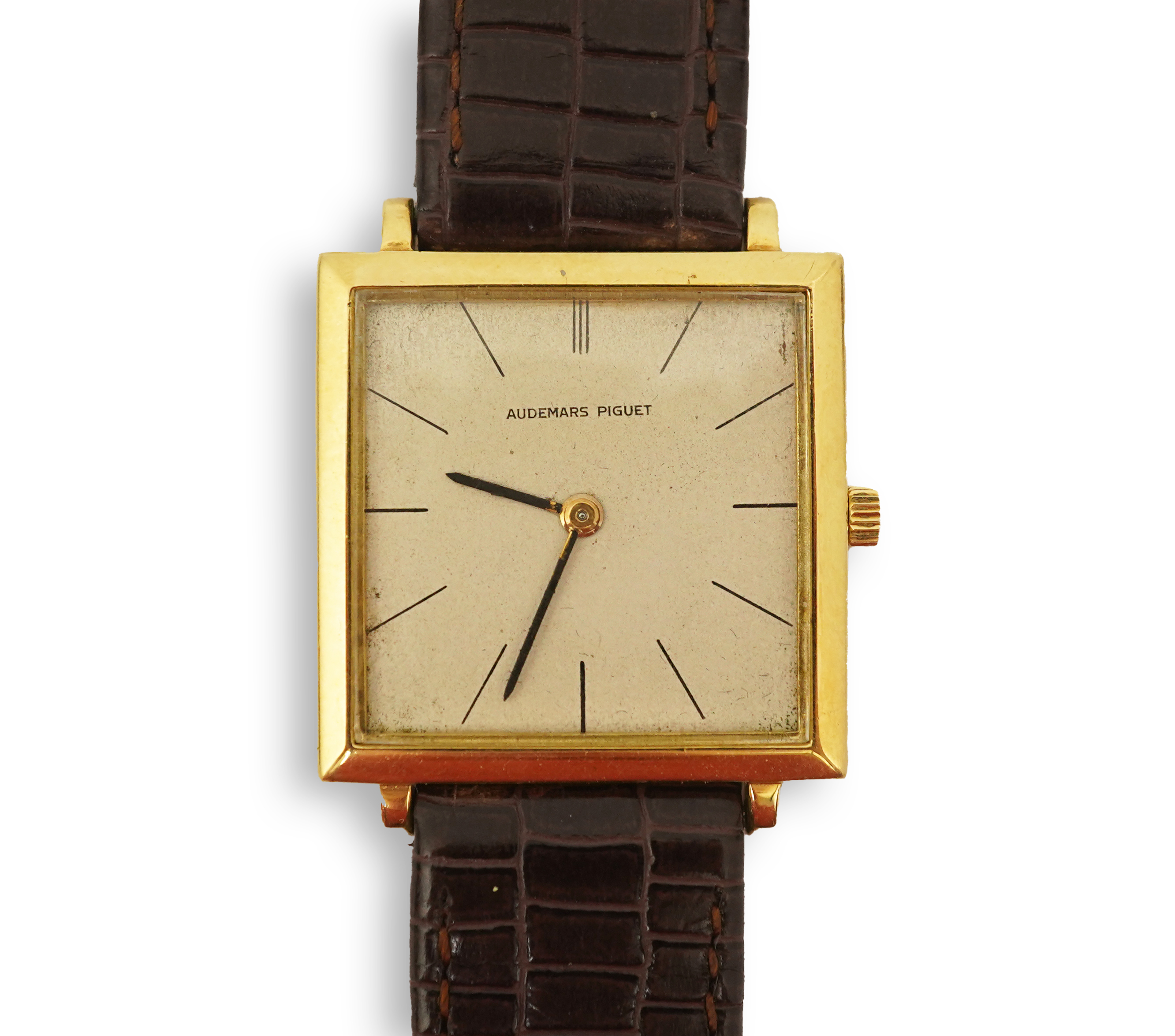 A gentleman's 18ct gold Audemars Piguet manual wind dress wrist watch